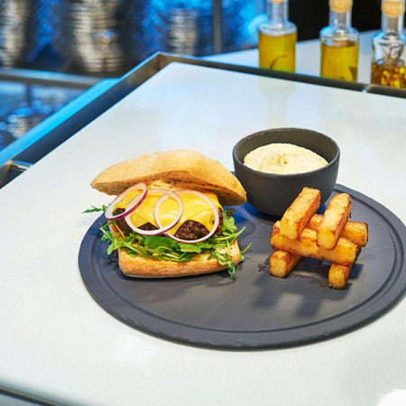 Блюдо круглое «Базальт»; фарфор; D=30,H=1см; черный