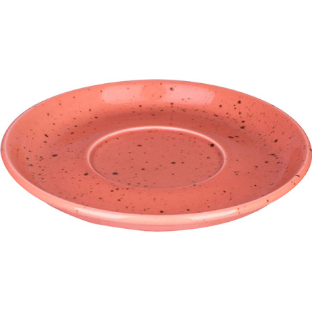 Блюдце «Лайфстиль»; фарфор; D=15,H=1.5см; терракот