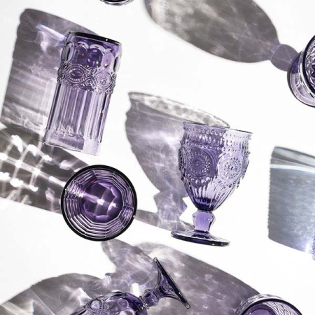 Хайбол; стекло; 300мл; H=138мм; фиолет.