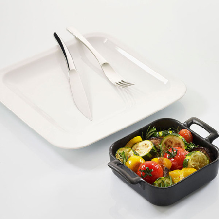 Форма для запекания «Бель Кузин»; керамика; 350мл; H=4,L=13,B=13см; черный