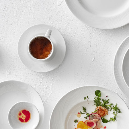 Чашка кофейная Спайро, 85 мл, фарфор, белый