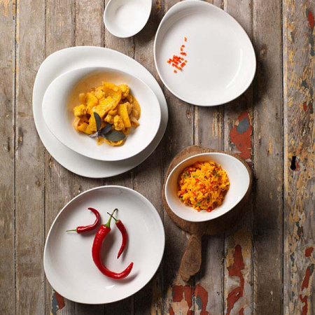 Тарелка «ФриСтайл»; фарфор; L=15.3,B=13см; белый