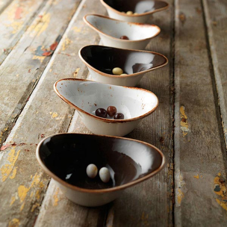 Салатник «Крафт»; фарфор; 125мл; H=5.5,L=13,B=9.5см; белый