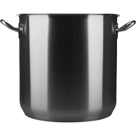 Кастрюля-котел б/крышки; сталь нерж.; 17л; D=28,H=28см; металлич.