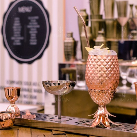 Бокал Lumian ананас 500 мл медный