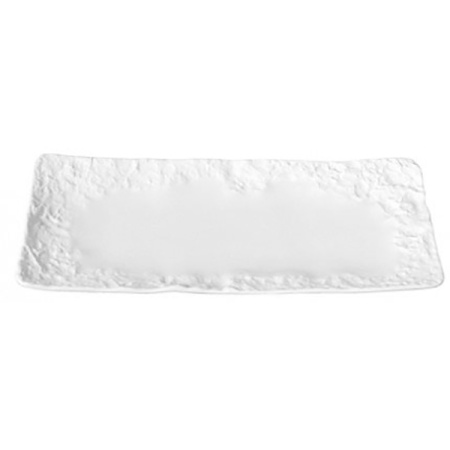 Блюдо прямоуг. «Рока»; фарфор; L=22,B=10см; белый,матовый