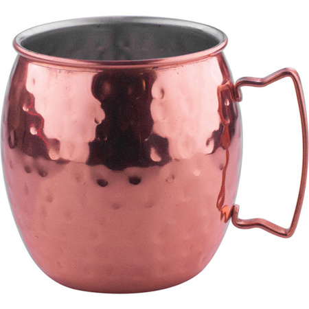 Кружка для кокт. «Московский мул» чеканная; сталь нерж.,медь; 0.54л; D=85,H=97мм