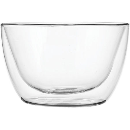 Салатник двойные стенки «Проотель»; термост.стекло; 0.55л; D=128,H=80мм