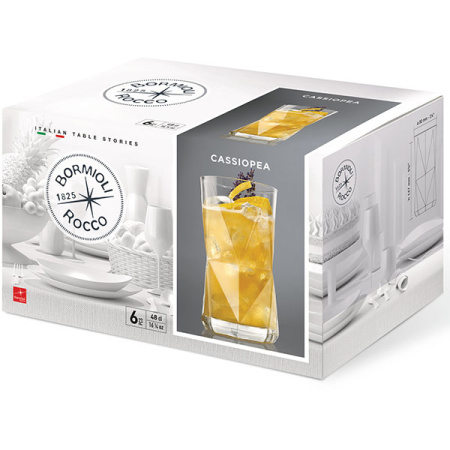 Хайбол «Кассиопея»; стекло; 480мл; D=80,H=147мм; прозр.