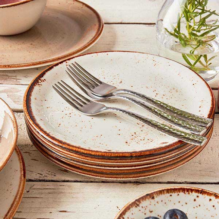 Тарелка мелкая «Крафт»; фарфор; D=20,H=2см; белый