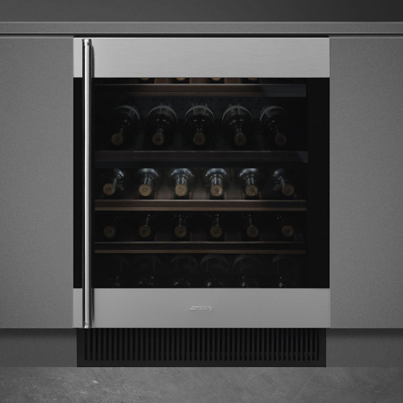 Фото Холодильный шкаф для вина Smeg CVI338RX3 Холодильный шкаф для вина Smeg CVI338RX3