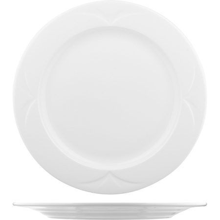 Тарелка мелкая «Бьянко»; фарфор; D=25.5см; белый