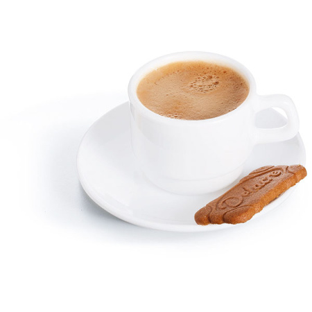 Блюдце «Ресторан»; стекло; D=13,H=1.5см; белый