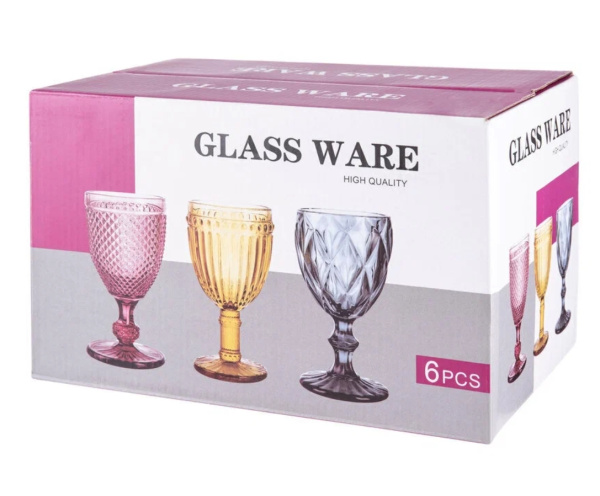 Бокал для вина Ромб 270 мл зеленый