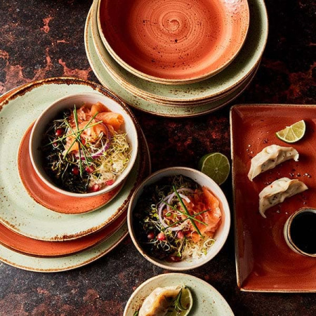 Тарелка мелкая «Крафт»; фарфор; D=30,H=2см; терракот