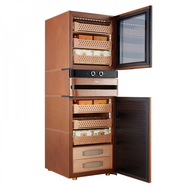 Хьюмидор для сигар Afidano L8 (Коньячная кожа)