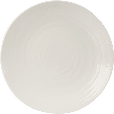 Тарелка «Скейп»; фарфор; D=28.5см; белый