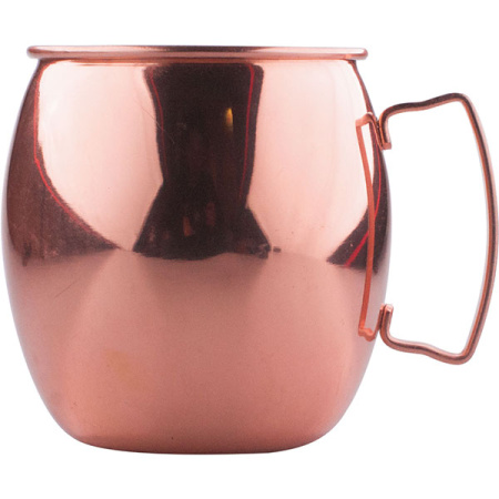 Кружка для кокт. «Московский мул»; сталь нерж.,медь; 0.54л; D=85,H=97мм