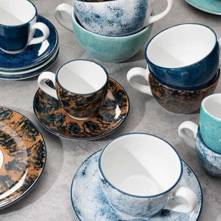 Блюдце с декором Lubiana Аида диаметр 14.5 см коричневый