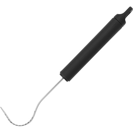 Нож фигурный для масла; сталь,полипроп.; L=16/4.3,B=2см; черный,металлич.