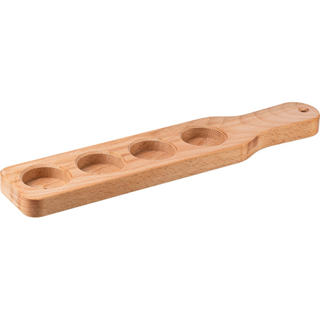 Доска ”Шот Холдер” на 4 стопки; дерево; D=43,L=360,B=75мм