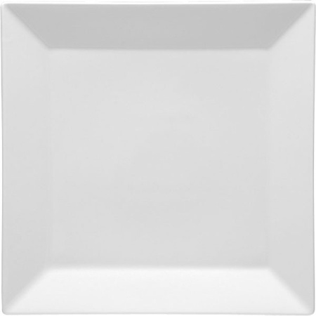 Тарелка квадратная «Классик»; фарфор; H=2,L=27,B=27см; белый