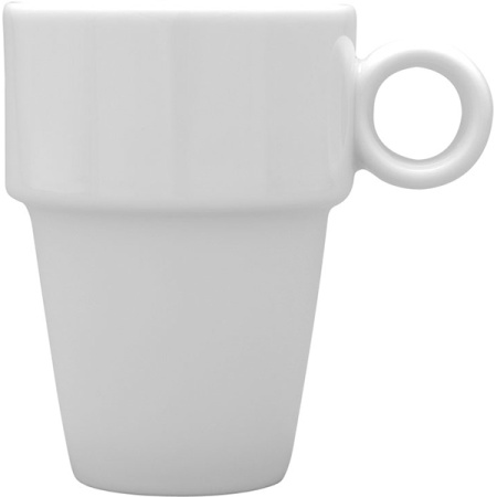 Кружка «Кашуб-хел»; фарфор; 250мл; D=7.5,H=10.5,L=10.5см; белый