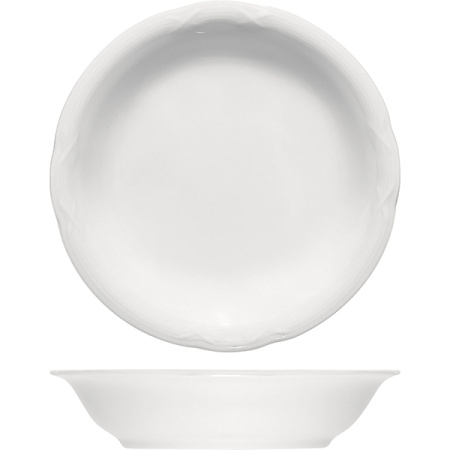 Блюдо для фруктов «Штутгарт»; фарфор; 200мл; D=14,H=3см; белый