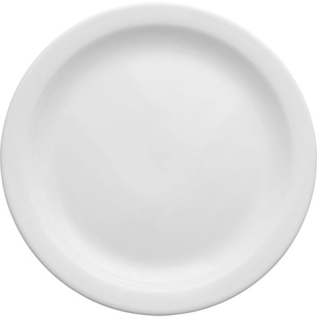 Тарелка мелкая «Америка»; фарфор; D=25,H=2.5см; белый