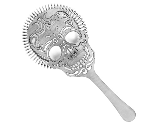 Стрейнер Cocktail design Skull 90мм серебряный от магазина ligabarshop.ru