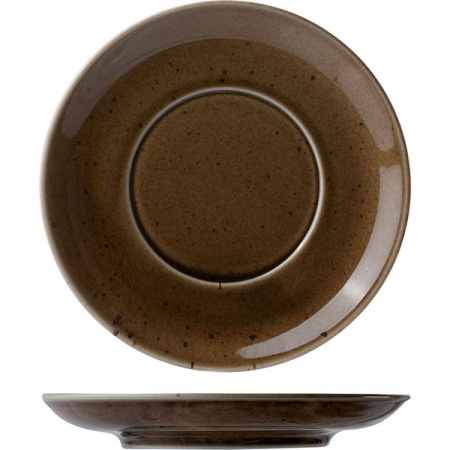 Блюдце «Кантри Стайл»; фарфор; D=17,H=2см; зелен.