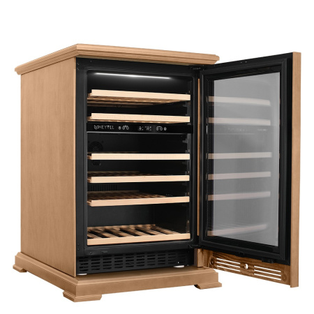 Винный шкаф Meyvel MV46PRO-KBT2 обшитый деревом