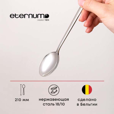 Ложка столовая «Аляска»; сталь нерж.; L=210/60,B=4мм; металлич.