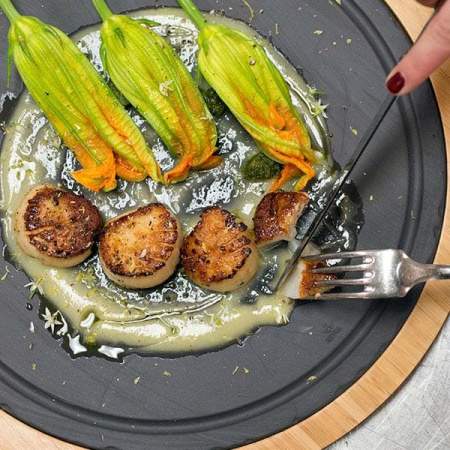 Блюдо круглое «Базальт»; фарфор; D=30,H=1см; черный