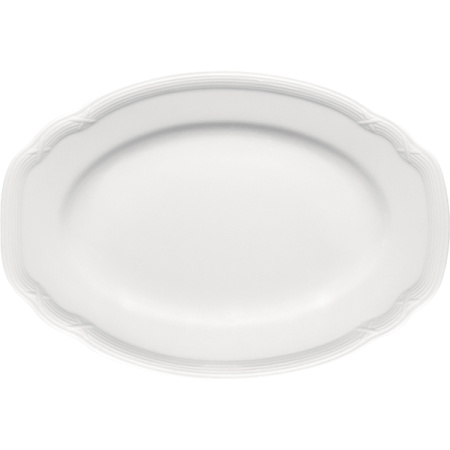 Блюдо овал. «Штутгарт»; фарфор; L=27см; белый