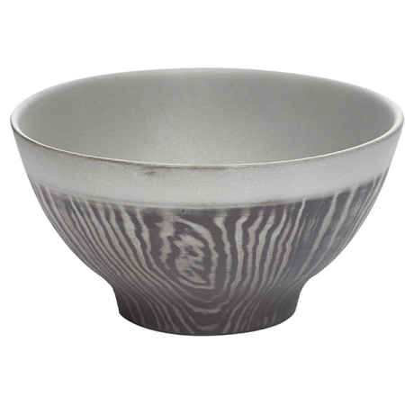 Салатник «Арборесценс»; фарфор; 500мл; D=15,H=8см; черный,серый