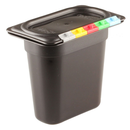 Гастроемкость (1/9); полипроп.; 1.1л; H=15,L=17.6,B=10.8см; черный