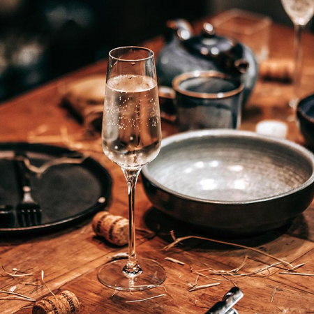 Бокал-флюте «Сублим»; хр.стекло; 210мл; D=60,H=240мм; прозр.