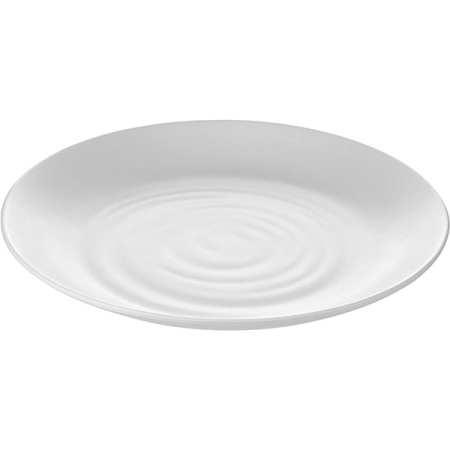 Тарелка; пластик; D=25.6,H=3.2см; белый