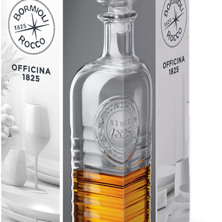 Штоф «Оффисина 1825»; стекло; 1000мл; D=105,H=237мм; прозр.