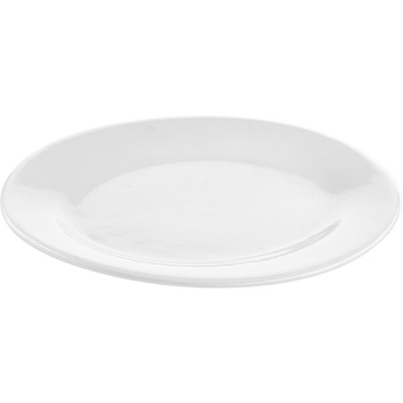 Блюдо овальное «Коллаж»; фарфор; L=25,B=18см; белый