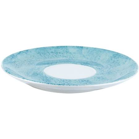 Блюдце с декором Lubiana Аида диаметр 16 см бирюзовый