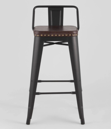 Стул полубарный TOLIX SOFT черный матовый