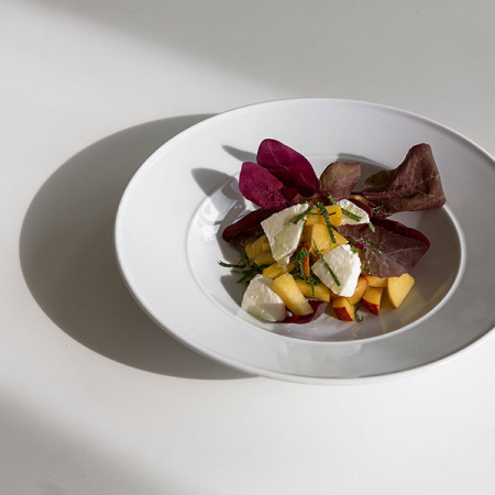 Тарелка глубокая «Экселенси»; фарфор; 400мл; D=22.5,H=4см; белый