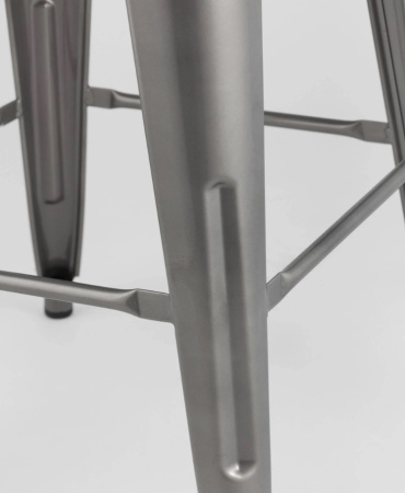 Стул полубарный TOLIX SOFT серебристый