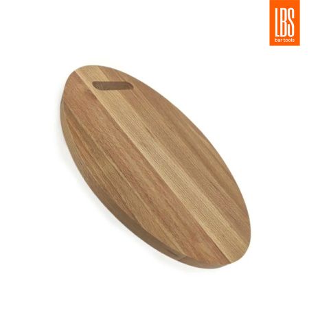 Доска разделочная деревянная LBS овальная 33х23х1,6 см