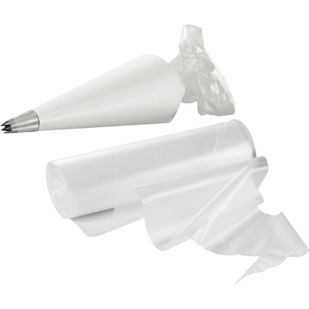 Мешок кондит. одноразовый [100шт]; полиэтилен; L=55,B=28см; прозр.