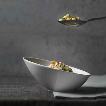 Салатник «Монако Вайт»; фарфор; 335мл; D=18,H=8.5см; белый