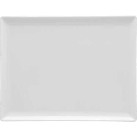 Блюдо прямоуг. «Сан Марино»; фарфор; L=31,B=24см; белый