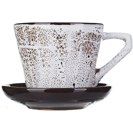 Пара чайная «Тирамису»; керамика; 200мл; D=9см